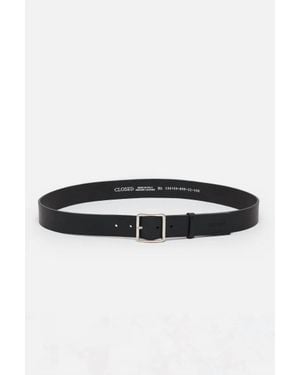 Closed Cowhide Leather Classic Belt - Black