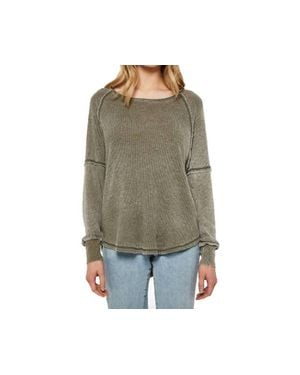 Project Social T Alright Now Burn Out Thermal Top - Multicolor
