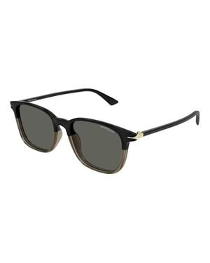 Montblanc Montblanc Sunglasses Square Full Rim, Frame And Lens Mb0338S003 - Black