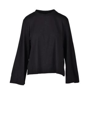 Wild Cashmere Crew Neck T-Shirt - Black