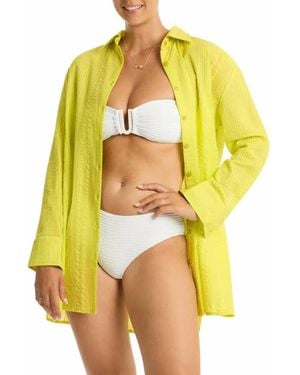 Sea Level Heatwave Cover Shirt - Yellow