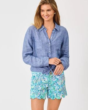 Lilly Pulitzer 5" Buttercup Knit Short - Blue