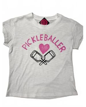 Just Madison Pickleball Short Sleeve Tee - Gray