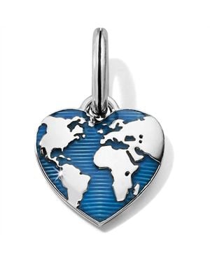 Brighton World Love Heart Charm - Blue