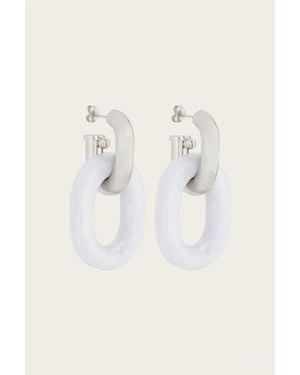 Rabanne Link Chain Hoop Earrings - Natural