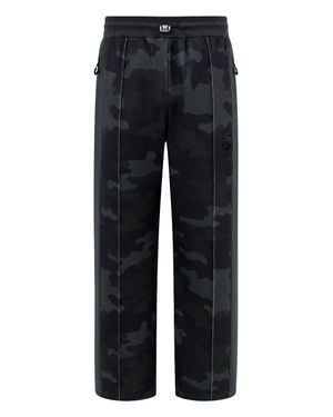Philipp Plein Tracksuit Pants Camouflage - Blue