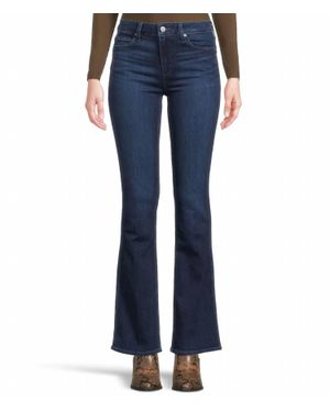 PAIGE High Rise Manhattan Bootcut Jeans - Blue