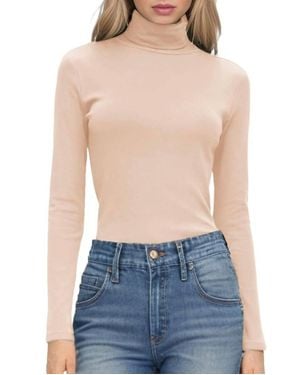 FRNCH Brenna Turtleneck Top - Blue