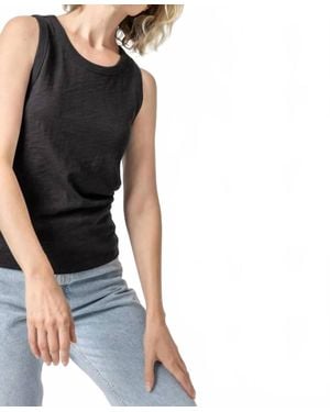Lilla P Back Seam Tank Top - Black
