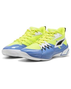 PUMA Genetics 379905-02 Sneakers Electric Lime Basketball Shoes Dwa3822 - Blue