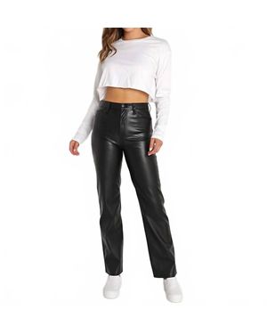 Pistola Cassie Super High Rise Straight Jeans - Black