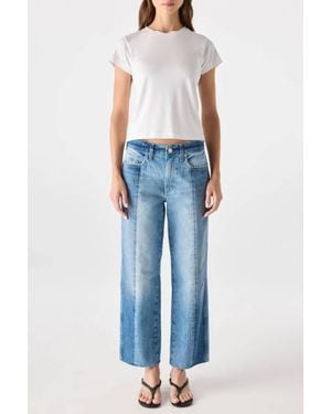 Clare V. Billie Straight Leg Jean - Blue