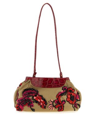 Dries Van Noten Cotton Clutch Bag - Red
