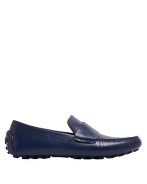 Ferragamo Ferragamo Giulito Saddle Driving Shoes - Blue