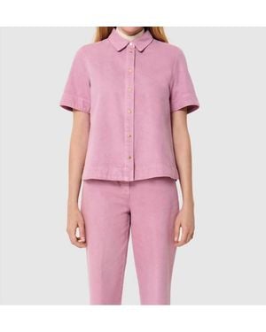 Tara Jarmon Chemise Camila Denim Shirt - Pink