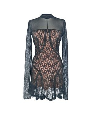 Alexander Wang Lace Cover Up Mini Dress - Blue