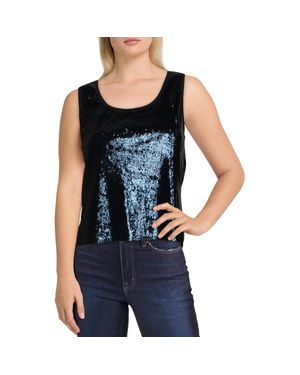 Joe's Jeans Sequined Short Tank Top - Blue