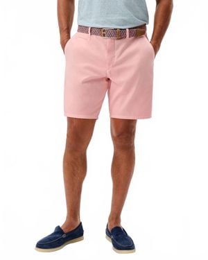 Johnnie-o Nassau Cotton Blend Shorts - Pink