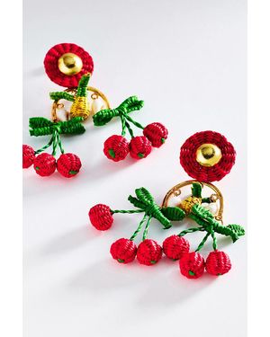 Bamboleira Paprika Maxi Earrings - Red