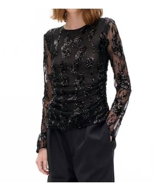 Baum und Pferdgarten Jenine Sequin Top - Black