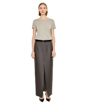 arch4 Cashmere Shia Short Sleeve Top - White