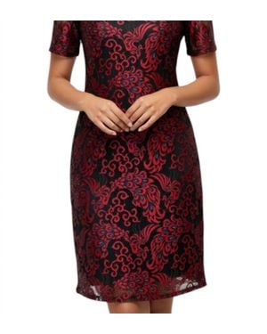 Michael Kors Michelle Lace Mini Dress - Red
