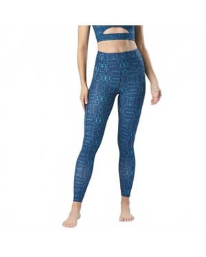 Lovyt Printed Legging - Blue