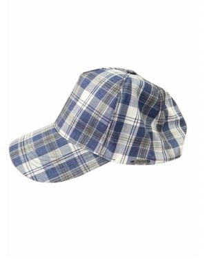 Wigéns Linen/Cotton Baseball Cap - Blue