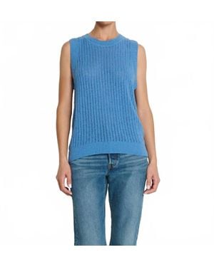Nation Ltd Elliana Knit Tank - Blue