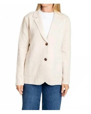 BURGESS SWEATERS Milly Single Breasted Blazer - Natural