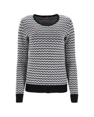 Perfect Moment Zig Zag Sweater - Gray