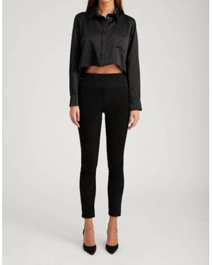 SPRWMN Suede Ankle Legging - Black