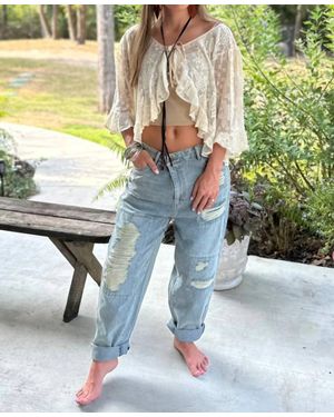 Jaded Gypsy All Your Love Lace Jacket - Blue
