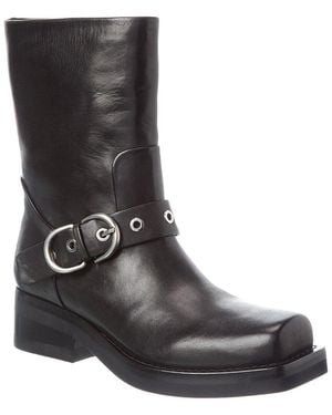 Rag & Bone Jax Moto Buckle Leather Boot - Black