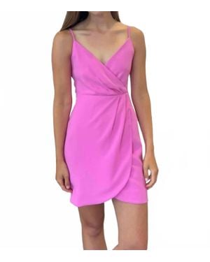 Lavender Brown Tegan Mini Dress - Purple
