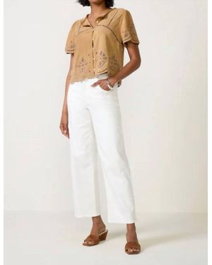 FRAME Mellow Mid-Rise Jean - White