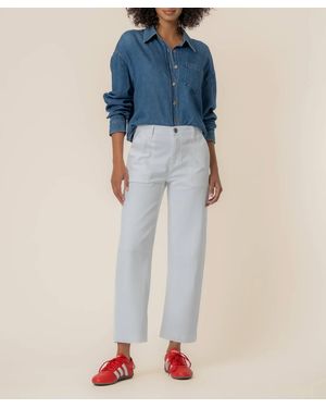 Kut From The Kloth Ashton Wide Leg Barrel Pants - Blue
