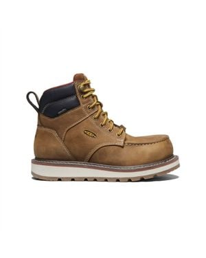 Keen Cincinnati 6" Carbon Toe Waterproof Boots - Brown