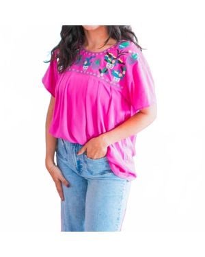 Layerz Clothing Maci Crewneck Top - Pink