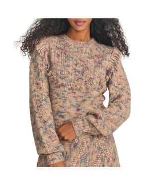 LoveShackFancy Koru Pullover - Brown