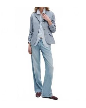Rag & Bone Cam Relaxed Straight Leg Jean - Blue