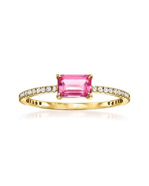 RS Pure By Ross-Simons And Topaz Ring - Pink