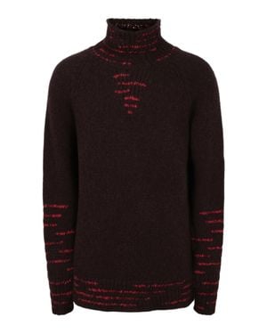 Ferragamo Ribbon Stitched Sweater - Black