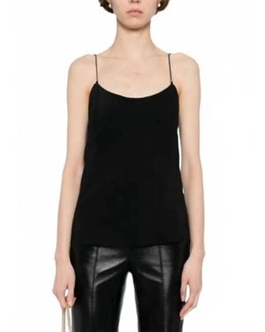 St. Agni Fine Chain Cami Top - Black