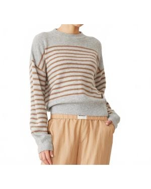 Monrow Wool Cashmere Stripe Sweater - Multicolor
