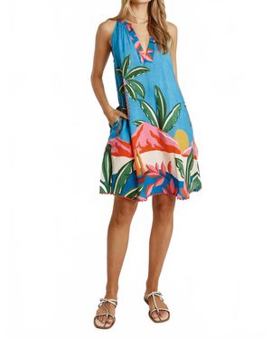 LulaLife Pacifica Mini Sundress - Blue
