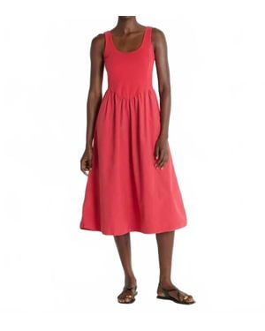 Nation Ltd Fiona A-Line Dress - Red