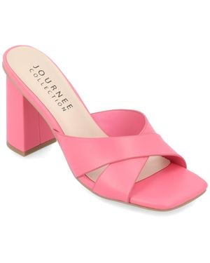Journee Collection Tru Comfort Foam Chazz Sandals - Pink
