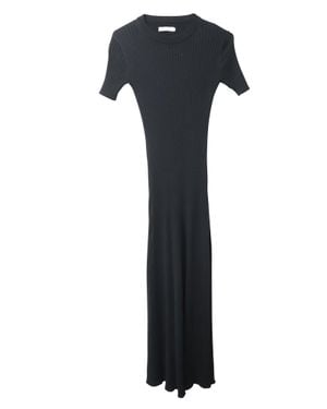 Anna Quan Sasha Open-Back Ribbed Dress - Black