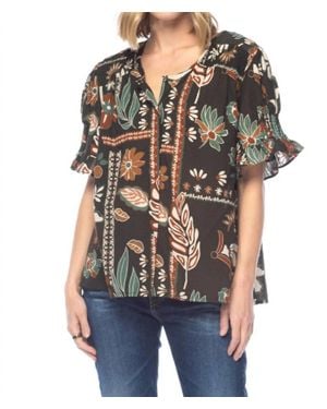 Tolani Rya Coffee Top - Black